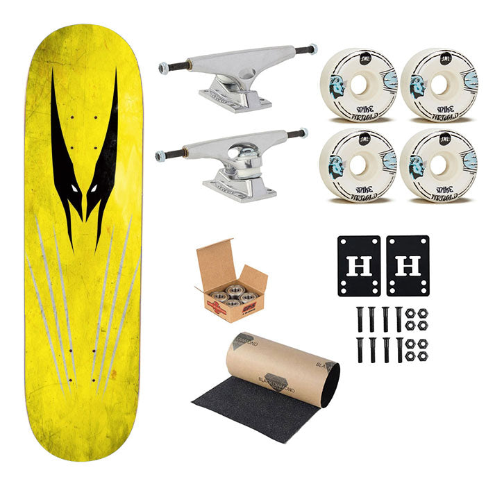 Wolverine Skateboard Complete Board 8.0" X 31.75"