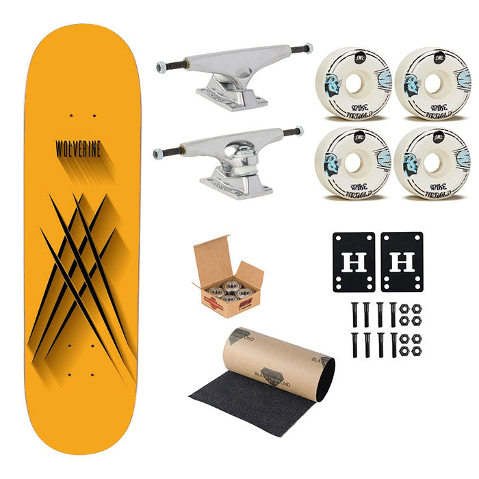 Wolverine 3D Skateboard Complete Board 8.0" X 31.75"
