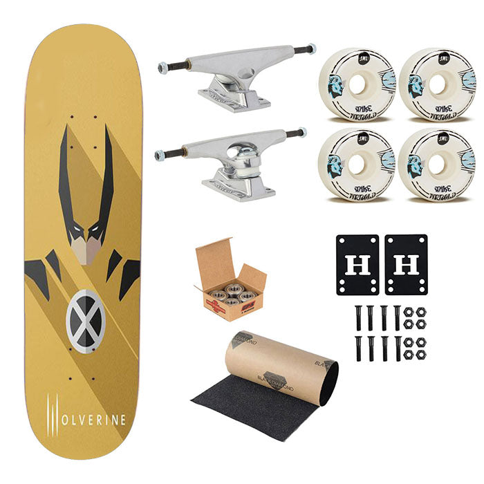 Wolverine 58 Skateboard Complete Board 8.0" X 31.75"
