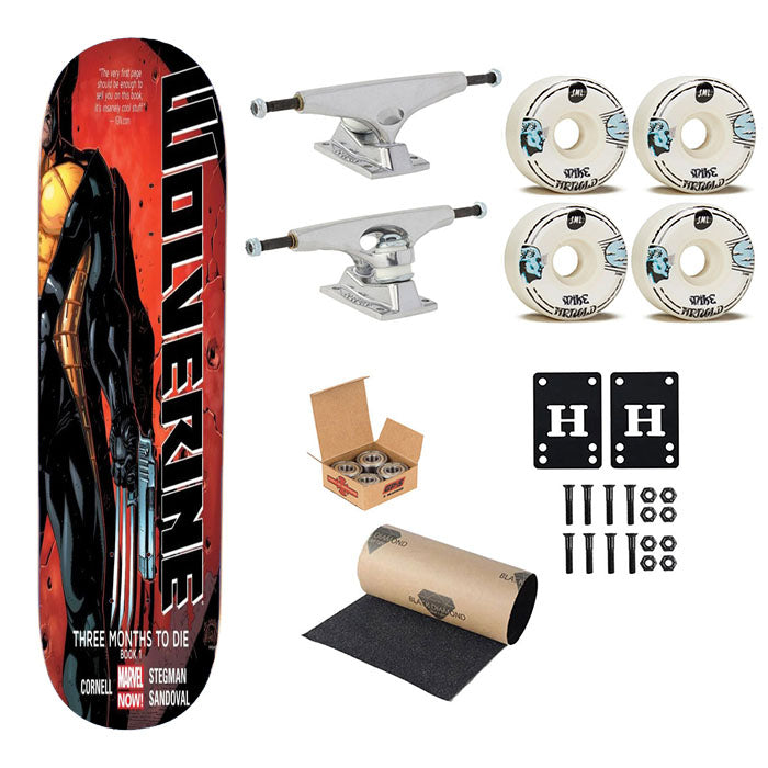 Wolverine Character Artwork Skateboard Complete Board 8.0" X 31.75"