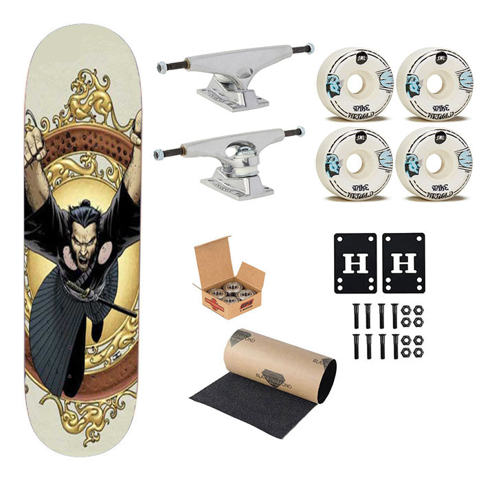 Wolverine Fancy Skateboard Complete Board 8.0" X 31.75"