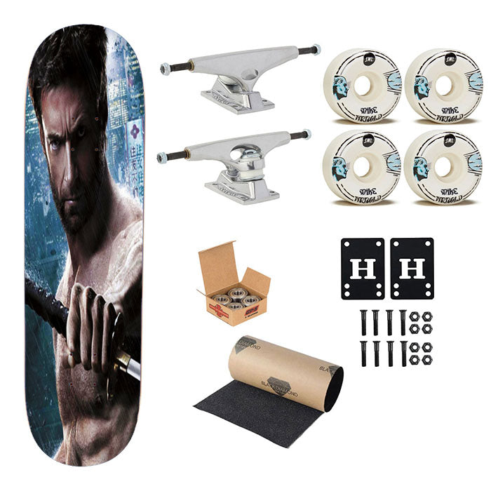 Wolverine Katana Skateboard Complete Board 8.0" X 31.75"