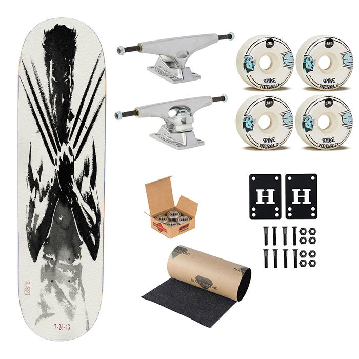 Wolverine Power Skateboard Complete Board 8.0" X 31.75"