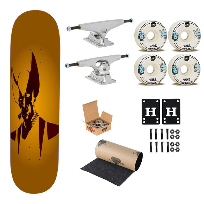 Wolverine Smoking Now Skateboard Complete Board 8.0" X 31.75"
