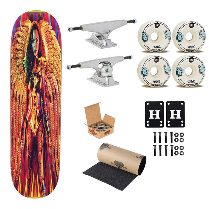 Wonder Woman 1984 Golden Poster Skateboard Complete Board 8.0" X 31.75"