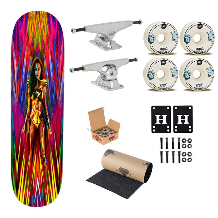 Wonder Woman 1984 Poster Skateboard Complete Board 8.0" X 31.75"