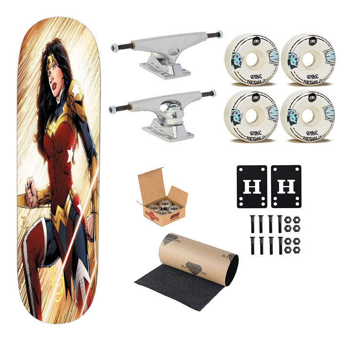 Wonder Woman Dc Comics Skateboard Complete Board 8.0" X 31.75"