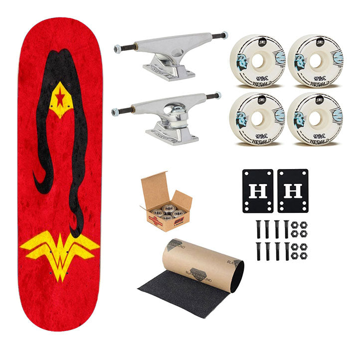 Wonder Woman Dc Superhero Skateboard Complete Board 8.0" X 31.75"