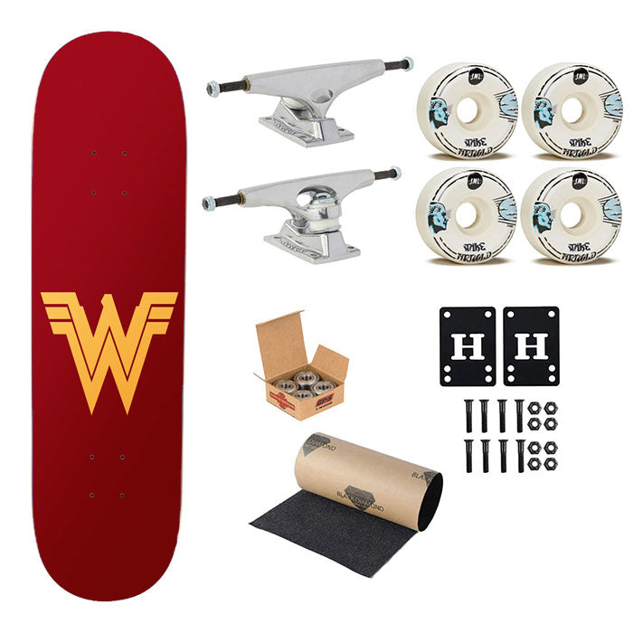 Wonder Woman Galgadot Skateboard Complete Board 8.0" X 31.75"