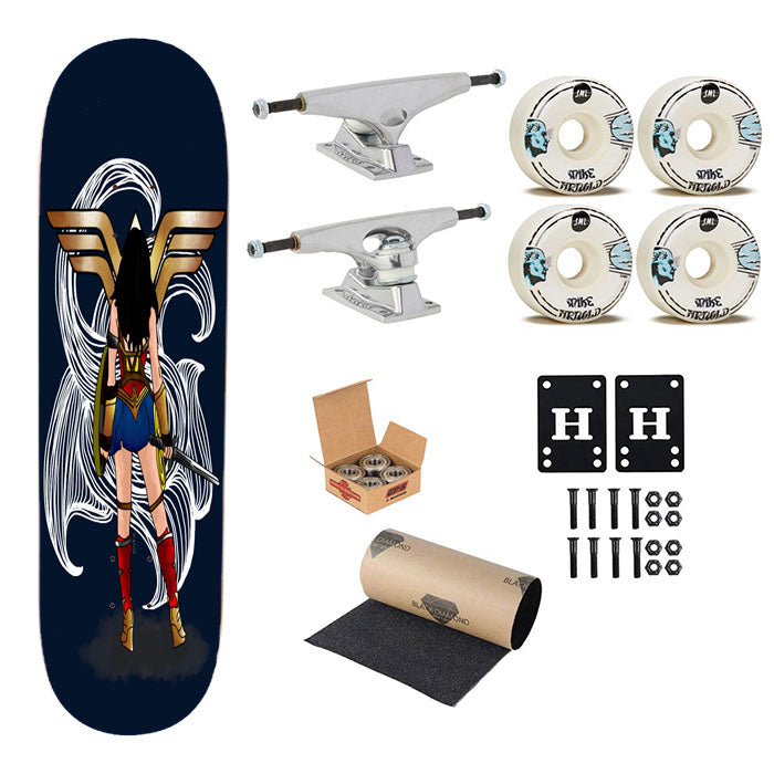 Wonder Woman Illustration Skateboard Complete Board 8.0" X 31.75"