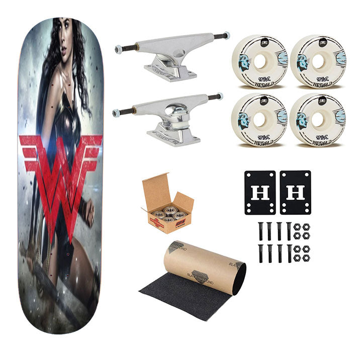 Wonder Woman Logo Dawn Of Justice Skateboard Complete Board 8.0" X 31.75"