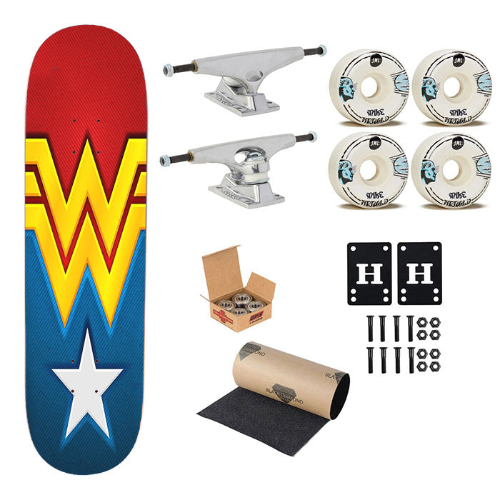 Wonder Woman Pattern Skateboard Complete Board 8.0" X 31.75"