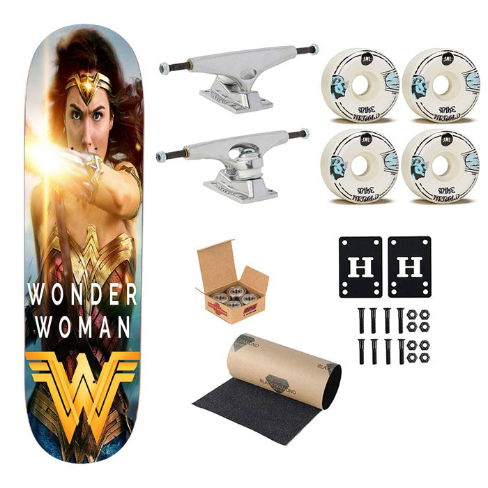 Wonder Woman Poster Skateboard Complete Board 8.0" X 31.75"