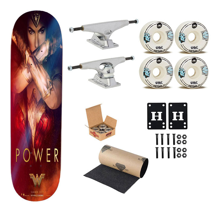 Wonder Woman Poster Movie Skateboard Complete Board 8.0" X 31.75"