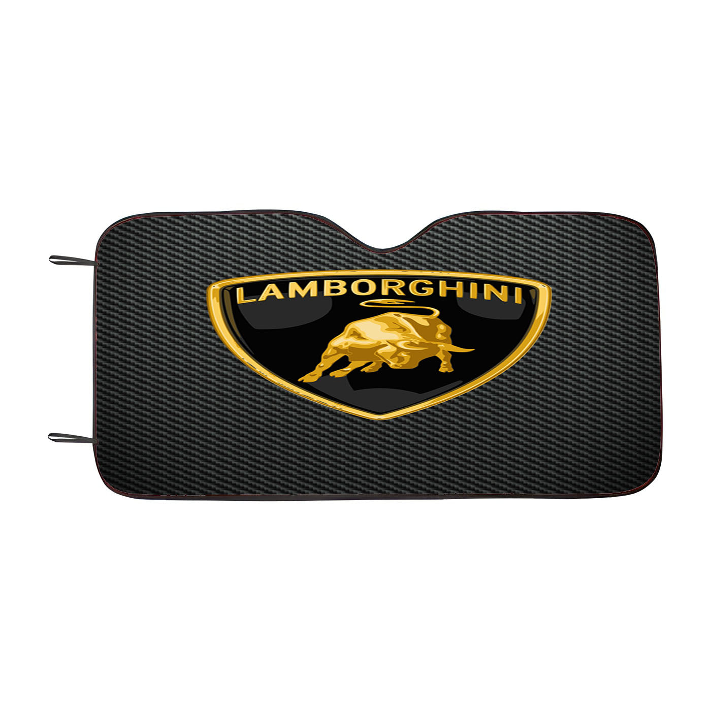Lamborghini Logo Carbon Fiber Car Auto Sun Shade Windshield Cover