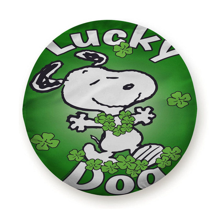 Peanuts Clover Dancing Snoopy Tire Cover
