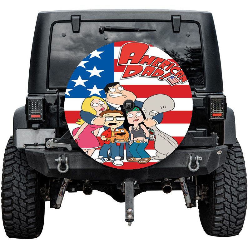 American Dad Tire Cover
