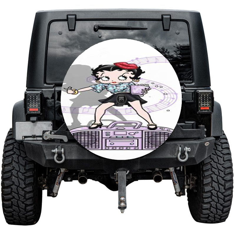 Betty Boop Comic Girl 3 Tire Cover