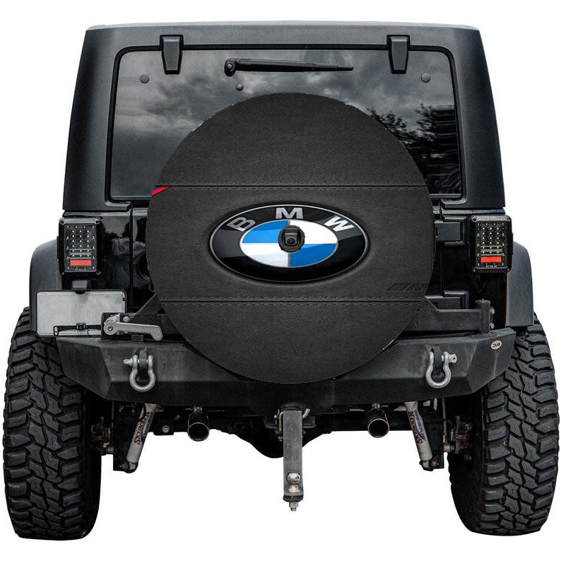Bmw 3M Logo Leather Tire Cover