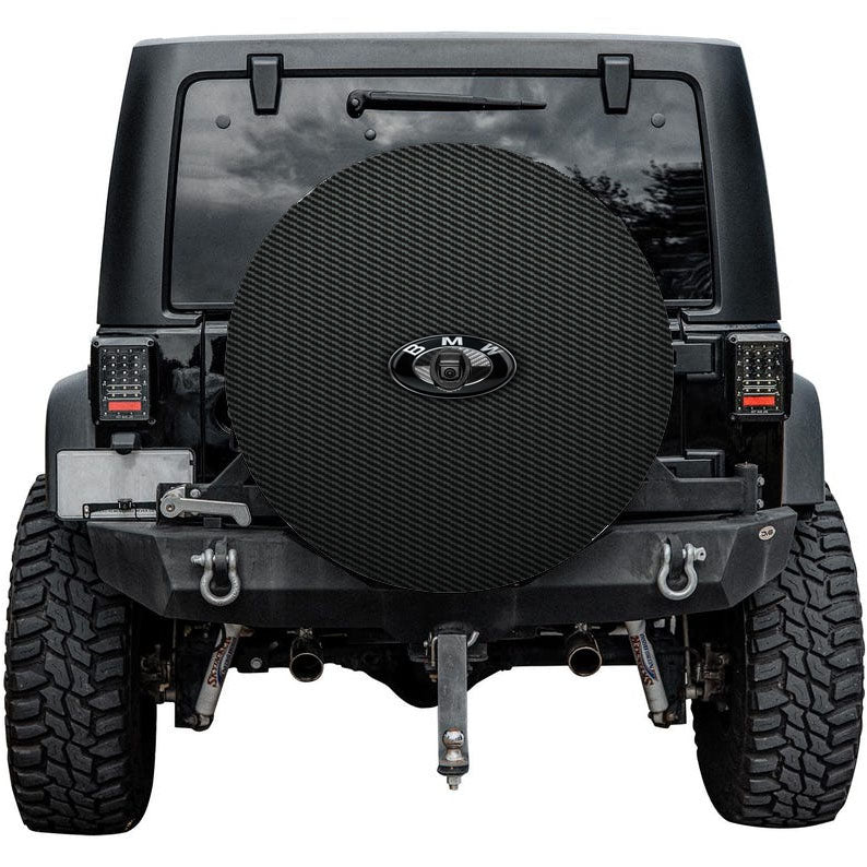 Bmw Cars Carbon Fiber Logo Tire Cover