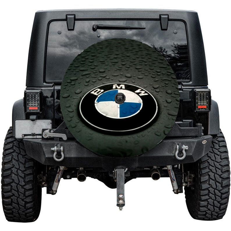 Bmw Logo Art Water Tire Cover