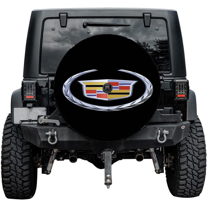 Cadillac Logo Black Tire Cover