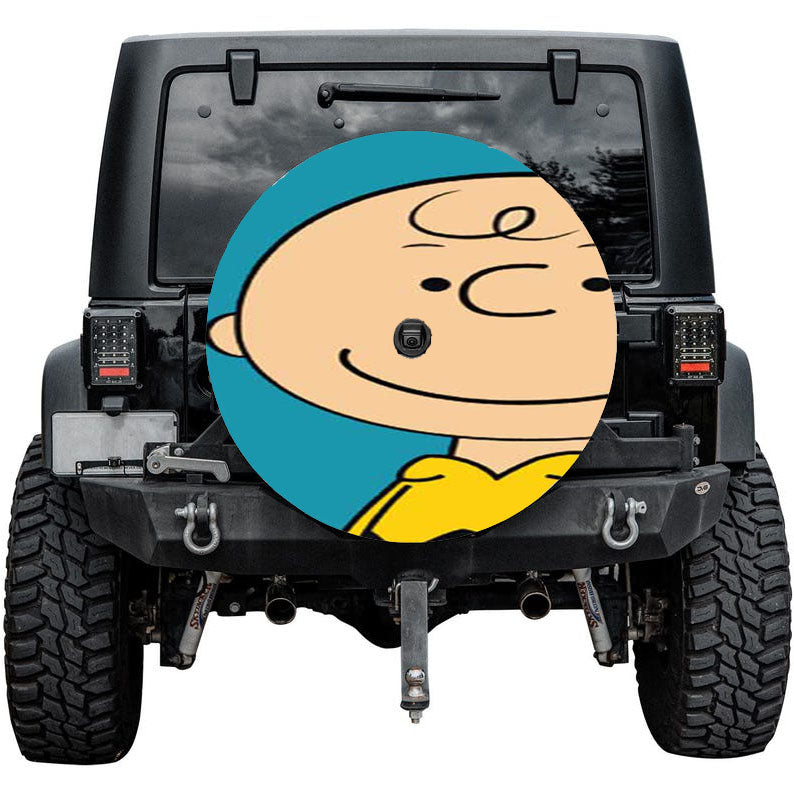 Charlie Brown Blue Tire Cover