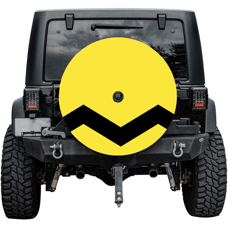 Charlie Brown Yellow Black Chevron Tire Cover