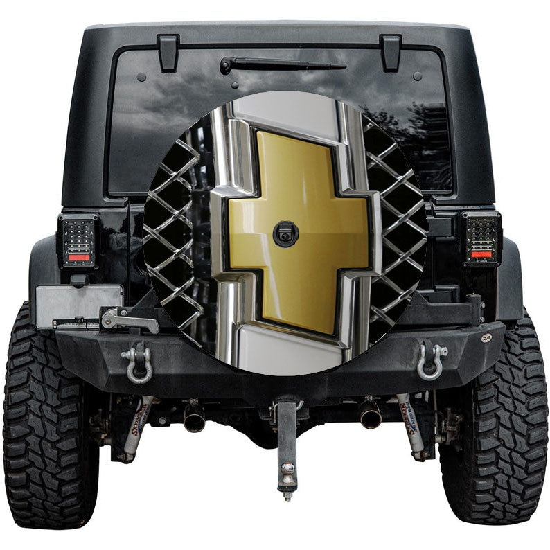 Chevy Chevrolet Gold Logo Tire Cover