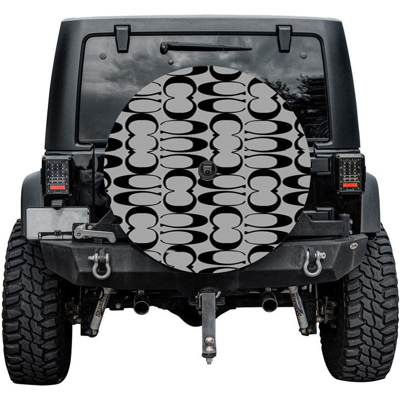 Coach Silver Tire Cover