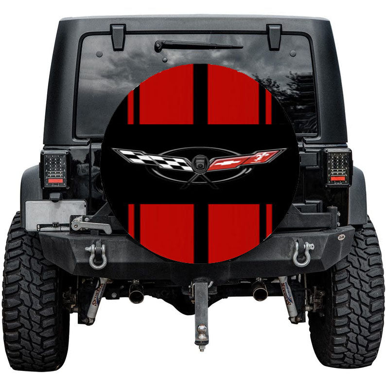 Corvette Stripe Tire Cover
