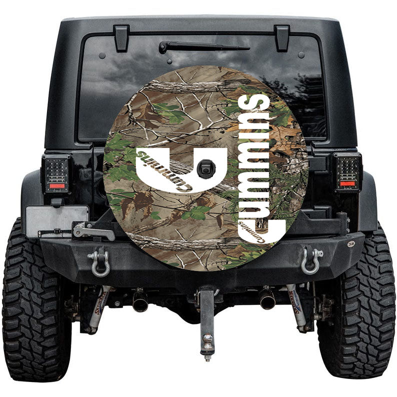 Cummins Diesel Camouflage Realtree Logo Tire Cover