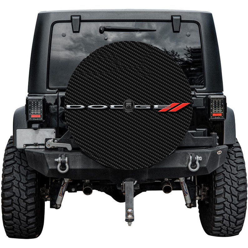 Dodge Car Logo Carbon Tire Cover