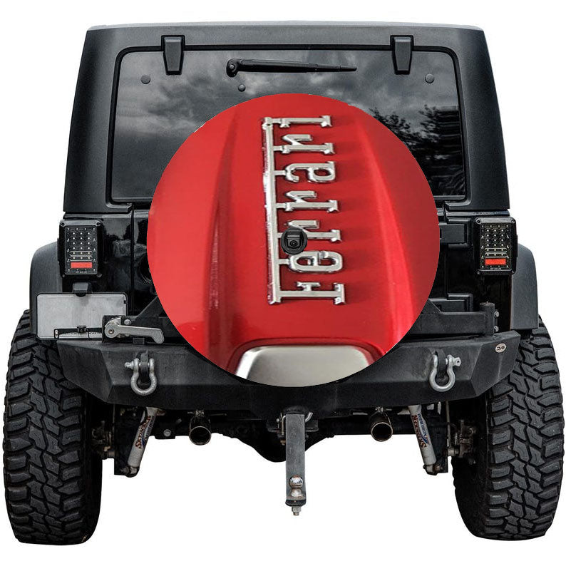 Ferrari Car Keys Red Stylish Tire Cover