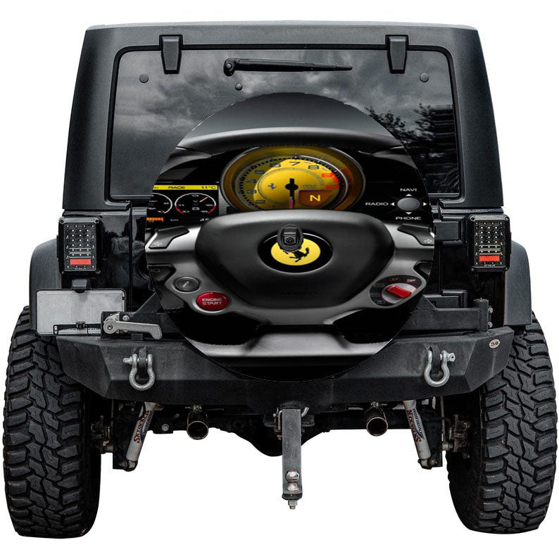 Ferrari Cockpit View Tire Cover