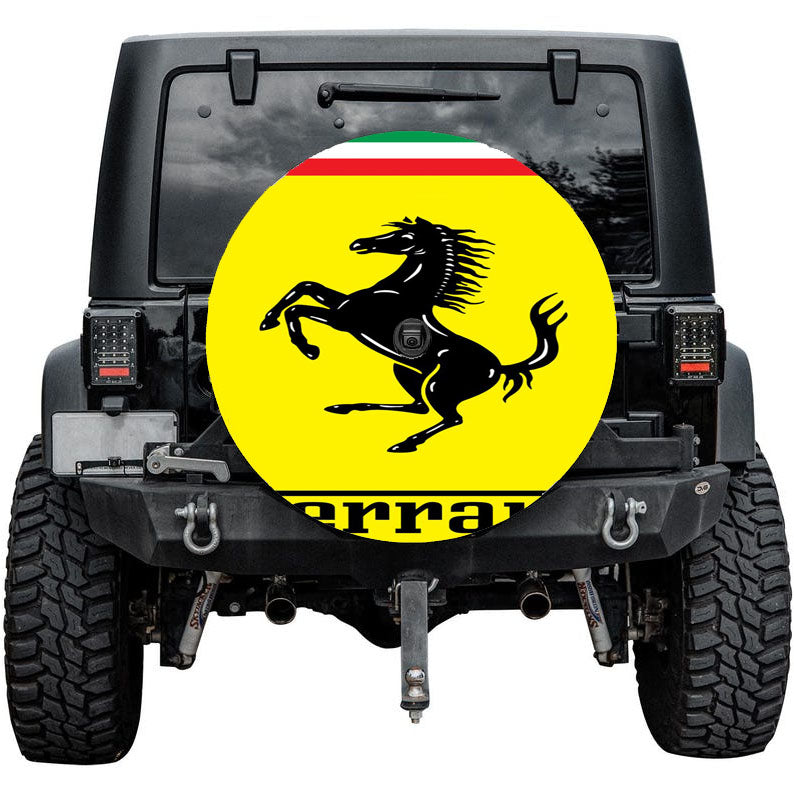 Ferrari Full Logo Tire Cover
