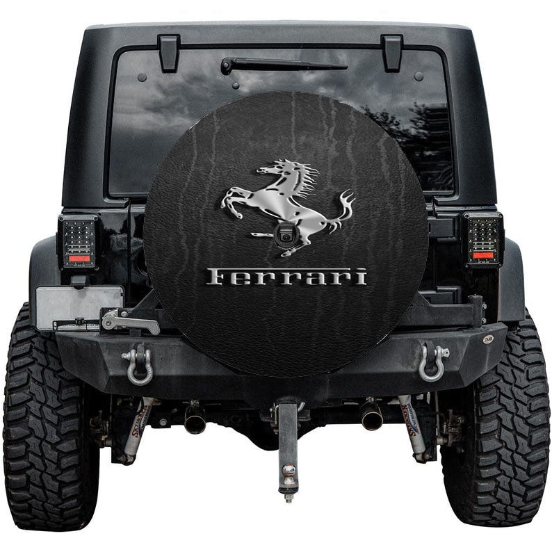 Ferrari Logo Tire Cover