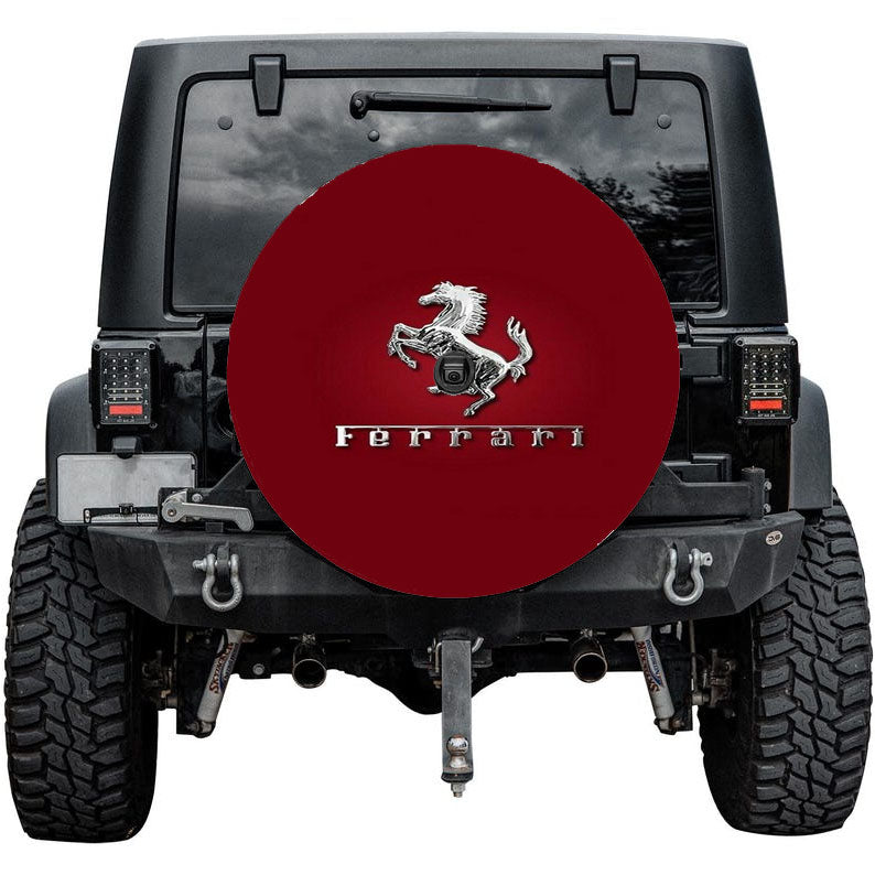 Ferrari Sports Car Wallpaper Tire Cover