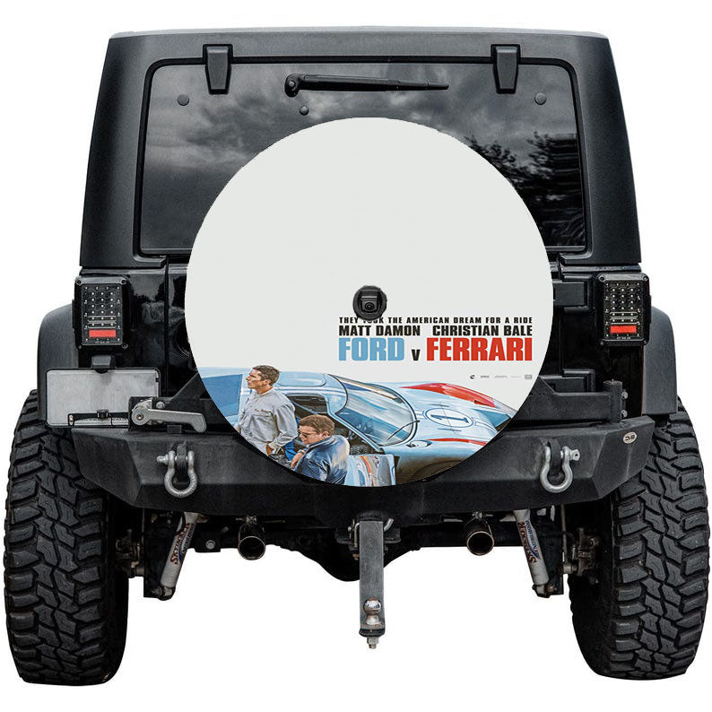 Ford Ferrari 2019 Movie Poster Tire Cover