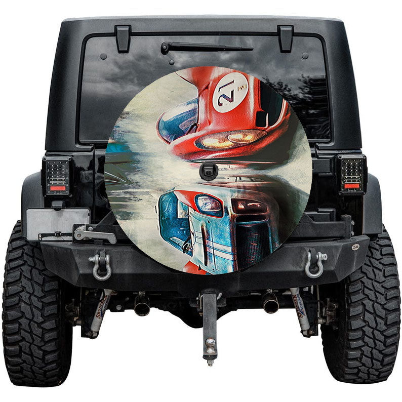 Ford Ferrari Movie Car Artwork Tire Cover