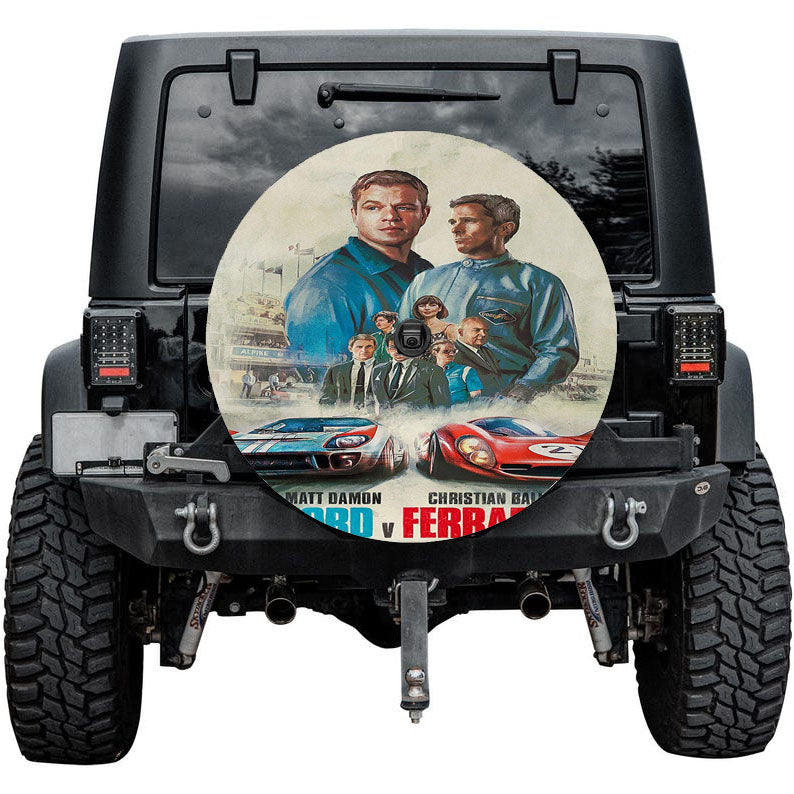 Ford Vs Ferrari Fanmade Poster Tire Cover