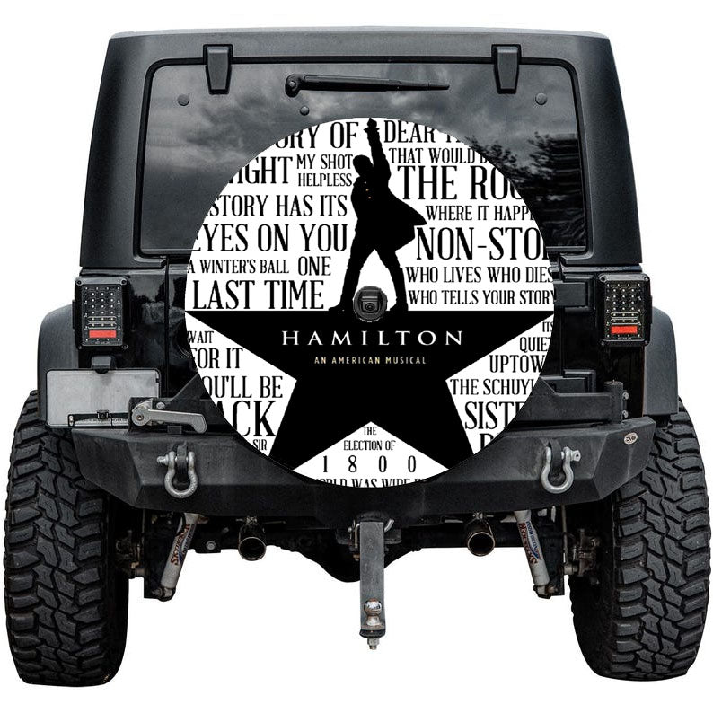 Hamilton An American Musical Tire Cover