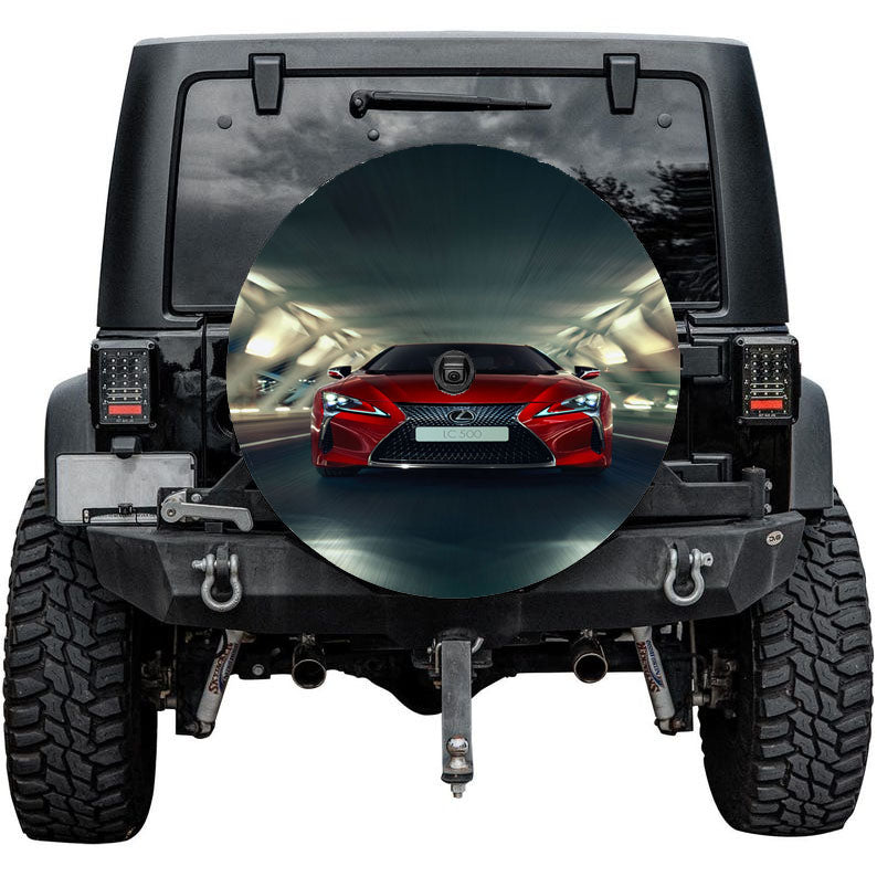 Lexus Red Car Logo Tire Cover