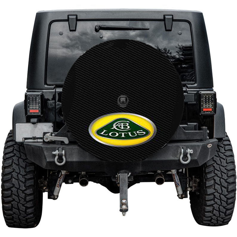Lotus Racing Carbon Fiber Pattern Tire Cover
