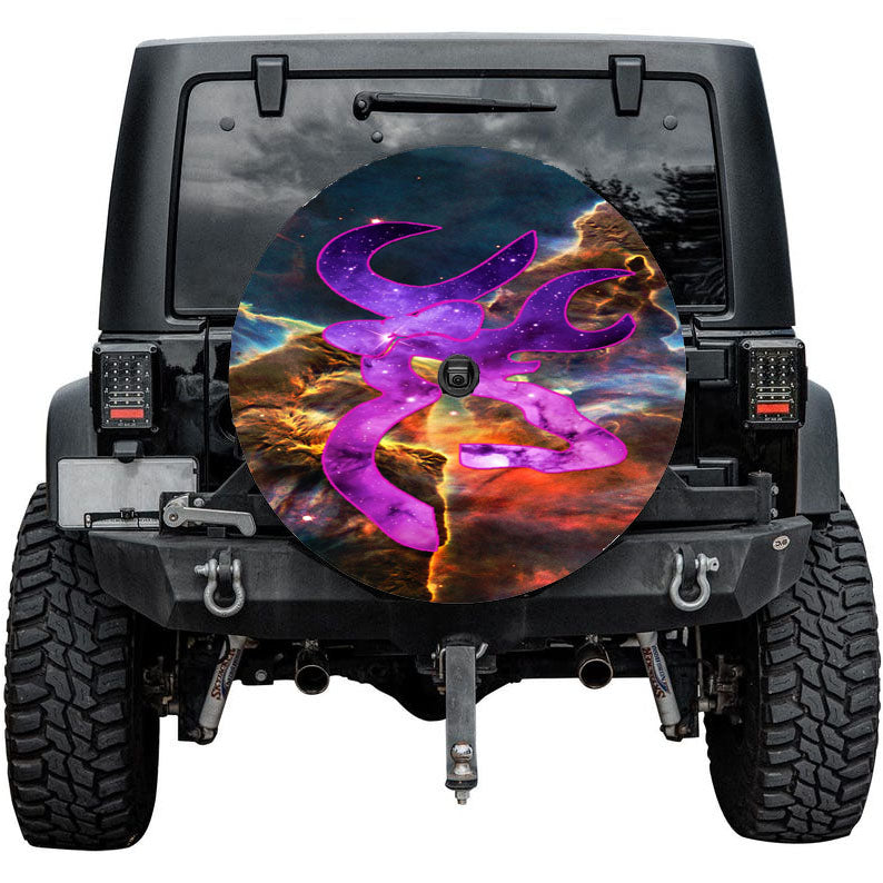 Love Browning Deer Camo Girl 2 Tire Cover