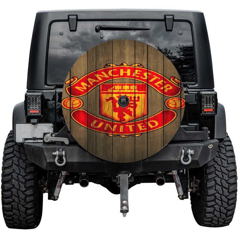 Manchester United Devils Wood Tire Cover
