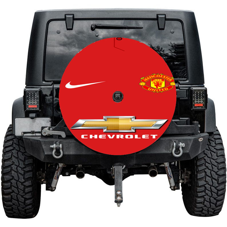 Manchester United Fc Nike Chevrolet Tire Cover