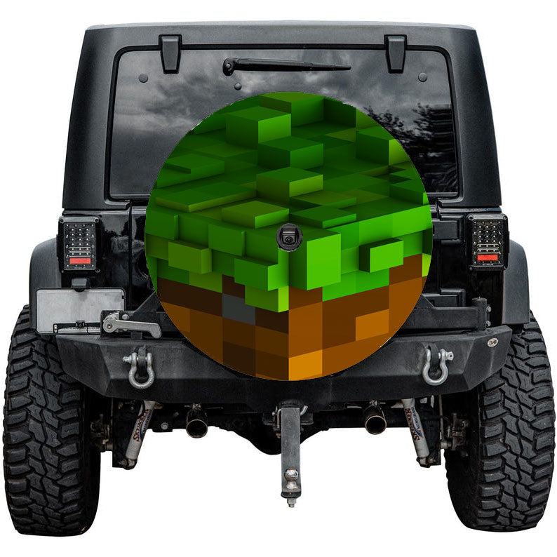 Minecraft Cuboids Tire Cover