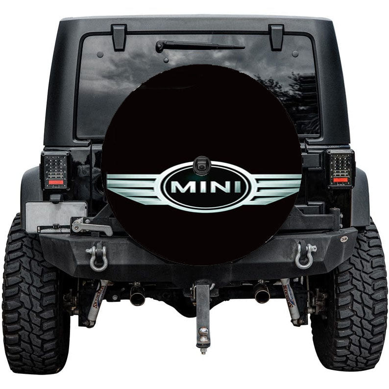 Mini Cooper Logo Black Tire Cover