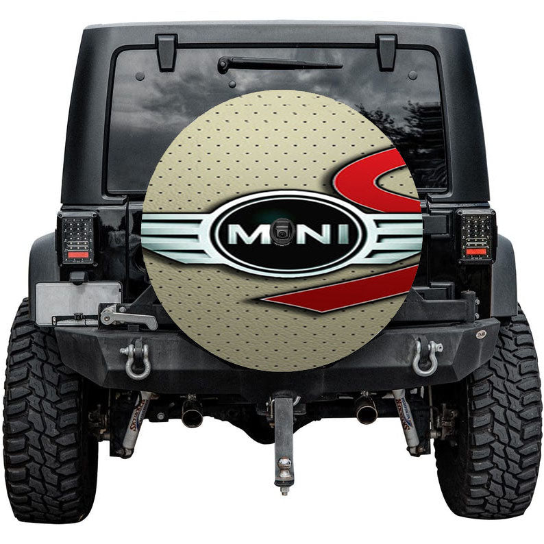 Mini Cooper Logo Silver Tire Cover